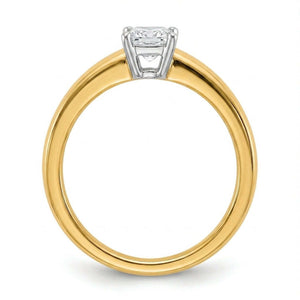 SOL-050P-0LD Princess solitaire engagement ring side-profile