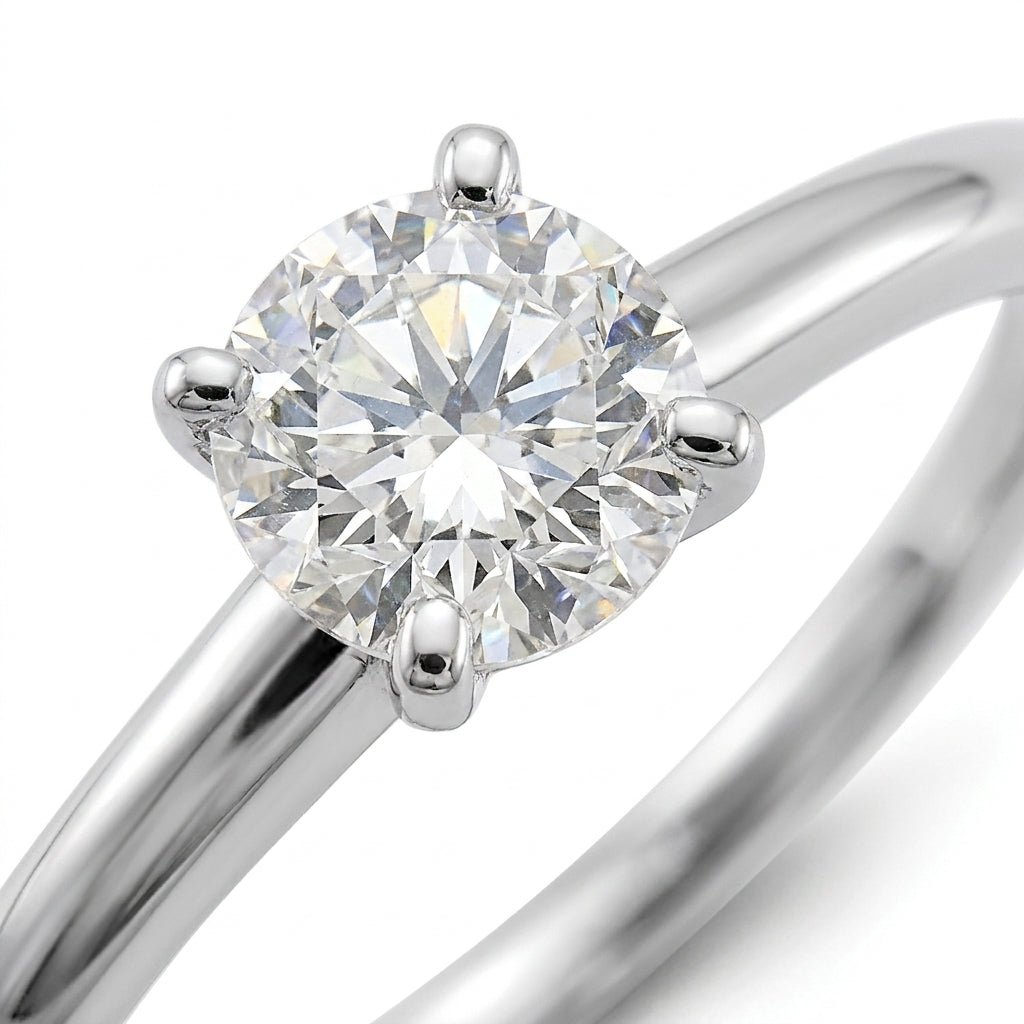 SOL-050R-0WLD Round solitaire engagement ring macro-sparkle