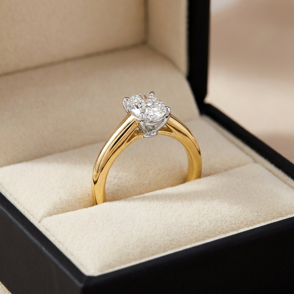 SOL-075O-0LD Oval solitaire engagement ring ring-in-box