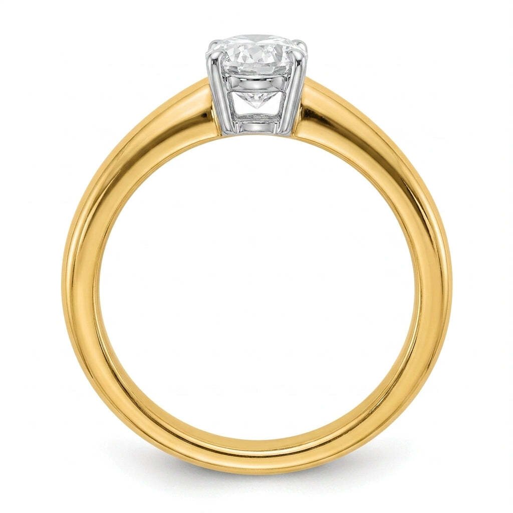 SOL-075O-0LD Oval solitaire engagement ring side-profile