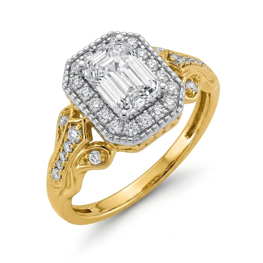 RM12981-150-LD Emerald halo engagement ring hero-beauty