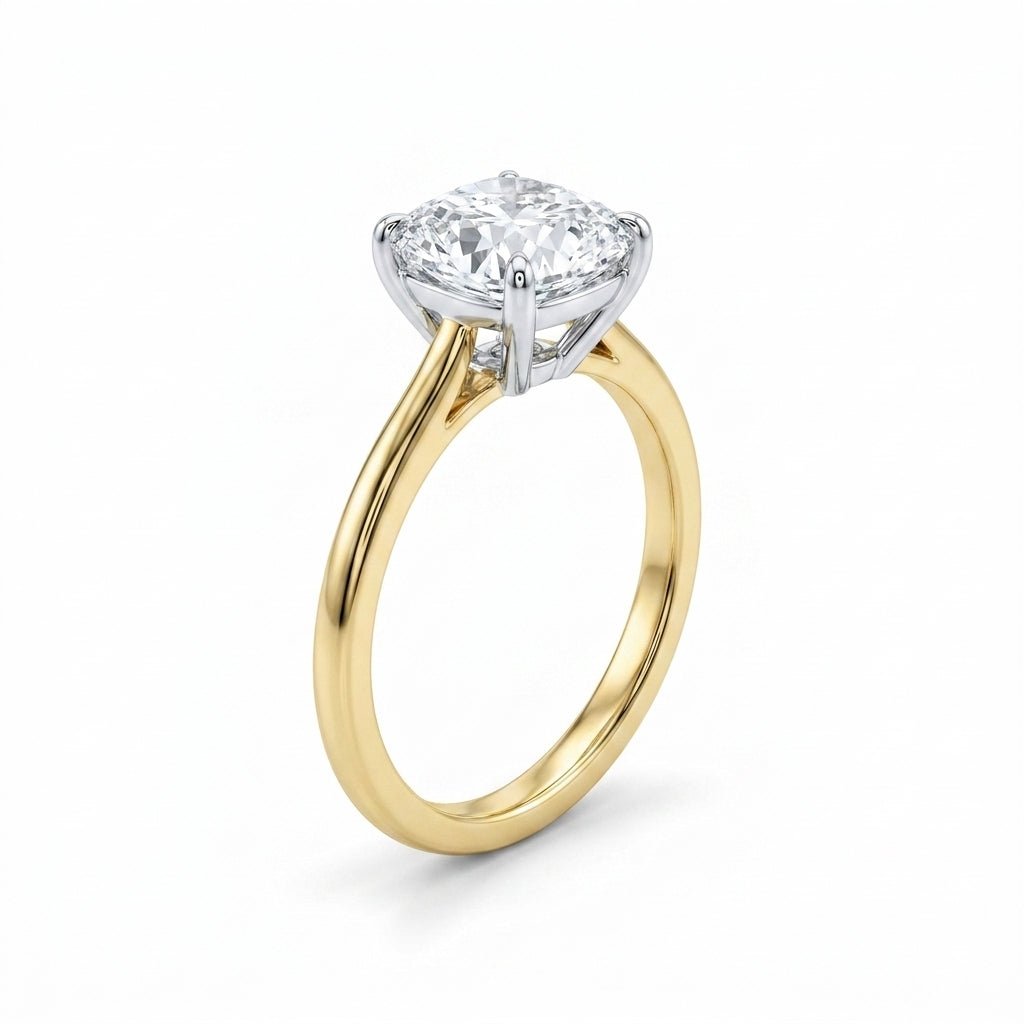 RM12842-100C Cushion solitaire engagement ring hero-beauty