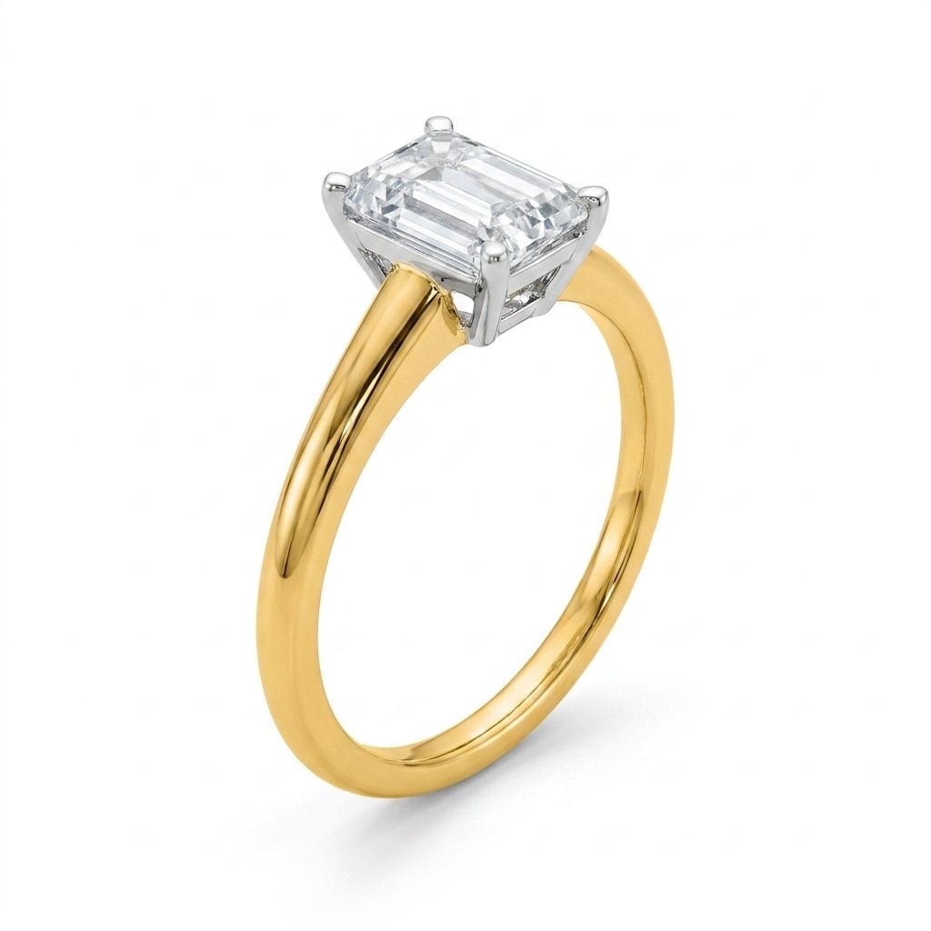 SOL-100EM-0LD Emerald solitaire engagement ring hero-beauty