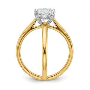 SOL-250O-0LD Oval solitaire engagement ring side-profile