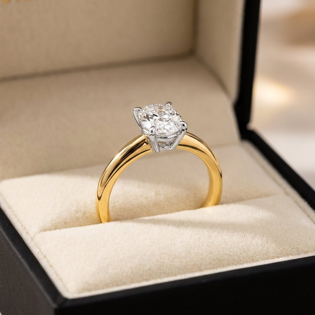 SOL-100O-0LD Oval solitaire engagement ring ring-in-box