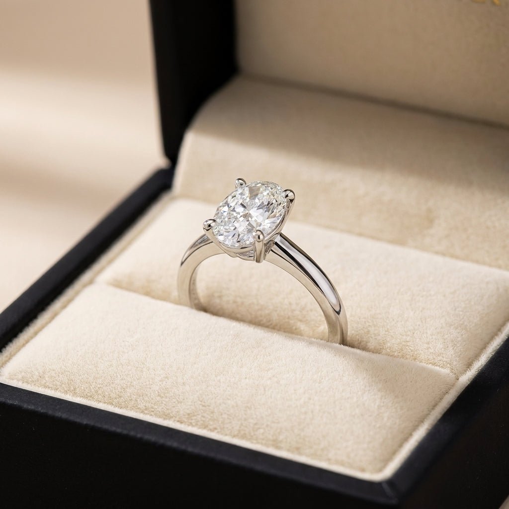 SOL-200O-0WLD Oval solitaire engagement ring ring-in-box