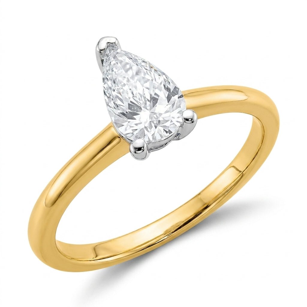 SOL-100PE-0LD Pear solitaire engagement ring hero-beauty