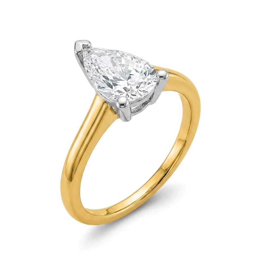SOL-200PE-0LD Pear solitaire engagement ring hero-beauty