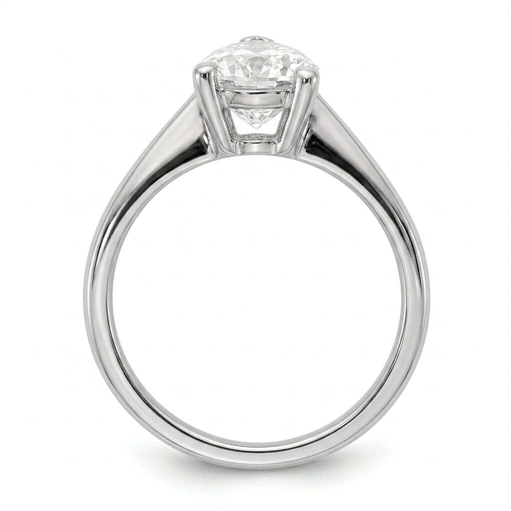 SOL-250PE-0WLD Pear solitaire engagement ring side-profile