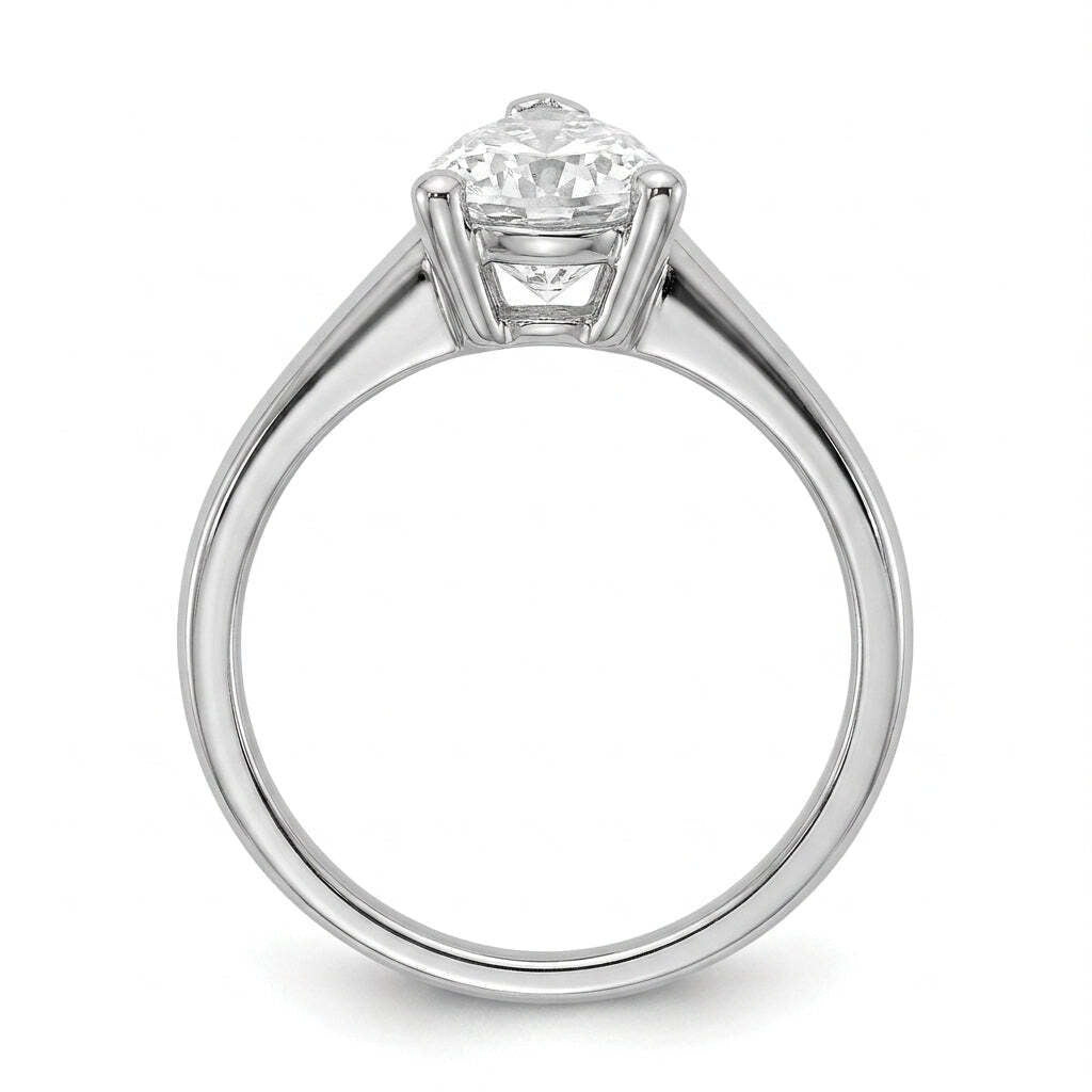 SOL-200PE-0WLD Pear solitaire engagement ring side-profile