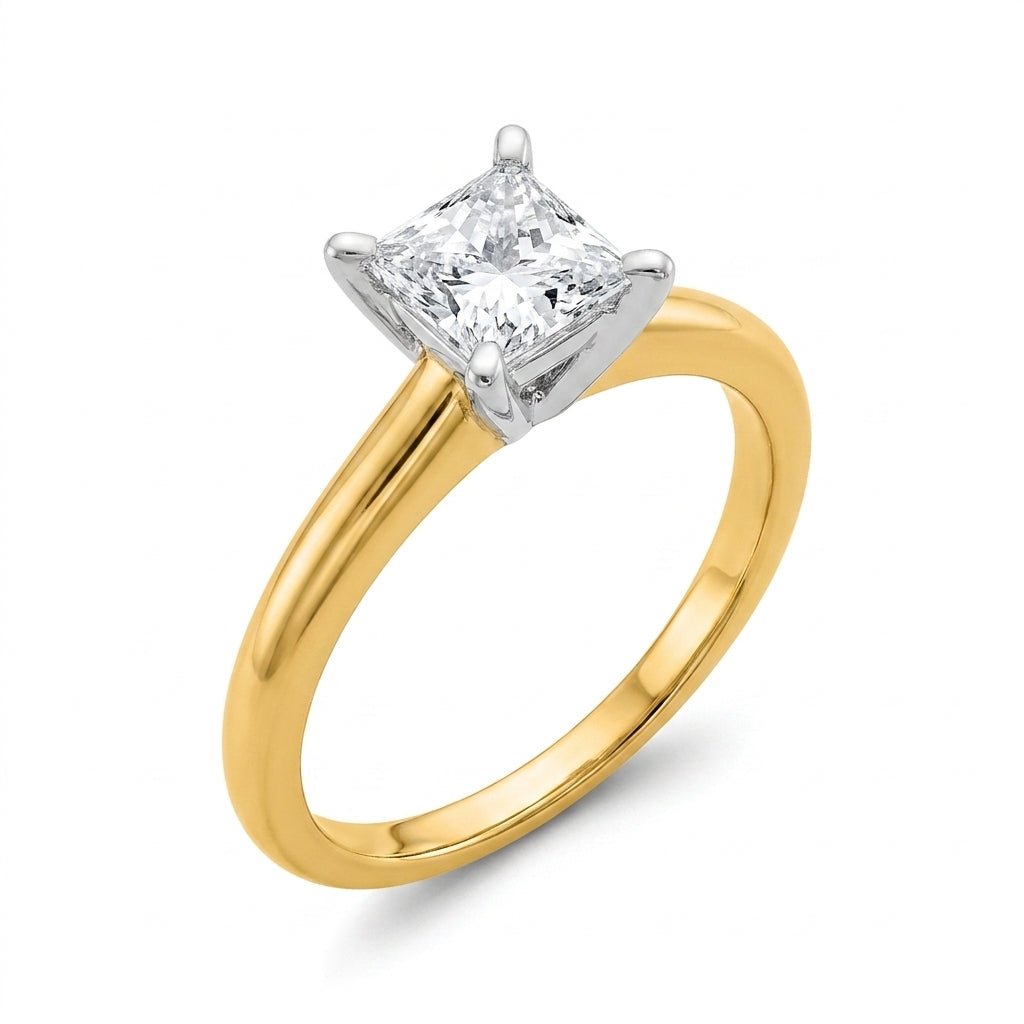 SOL-100P-0LD Princess solitaire engagement ring hero-beauty