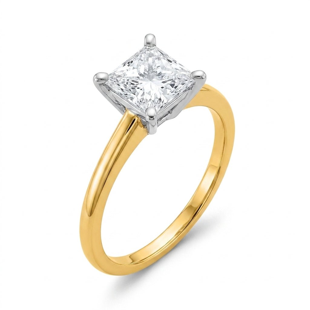 SOL-150P-0LD Princess solitaire engagement ring hero-beauty