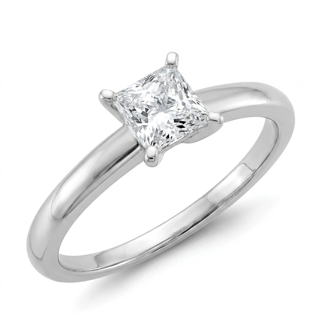 SOL-075P-0WLD Princess solitaire engagement ring hero-beauty