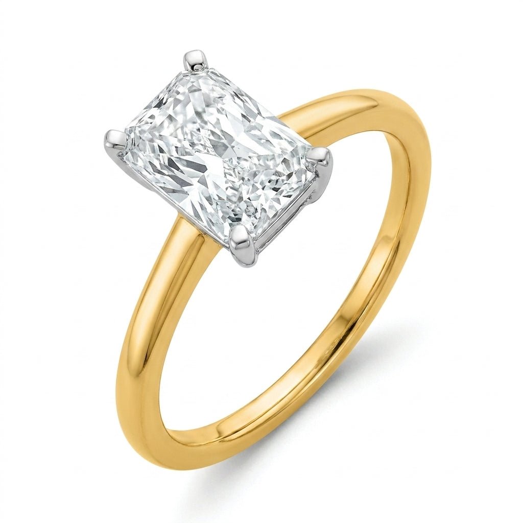 SOL-250RA-0LD Radiant solitaire engagement ring hero-beauty