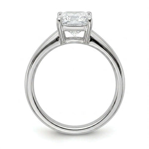 SOL-250RA-0WLD Radiant solitaire engagement ring side-profile