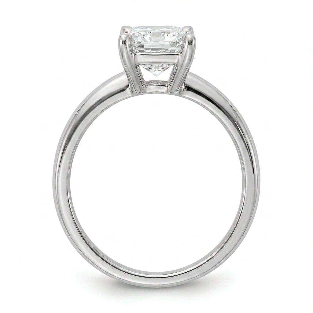 SOL-300RA-0WLD Radiant solitaire engagement ring side-profile