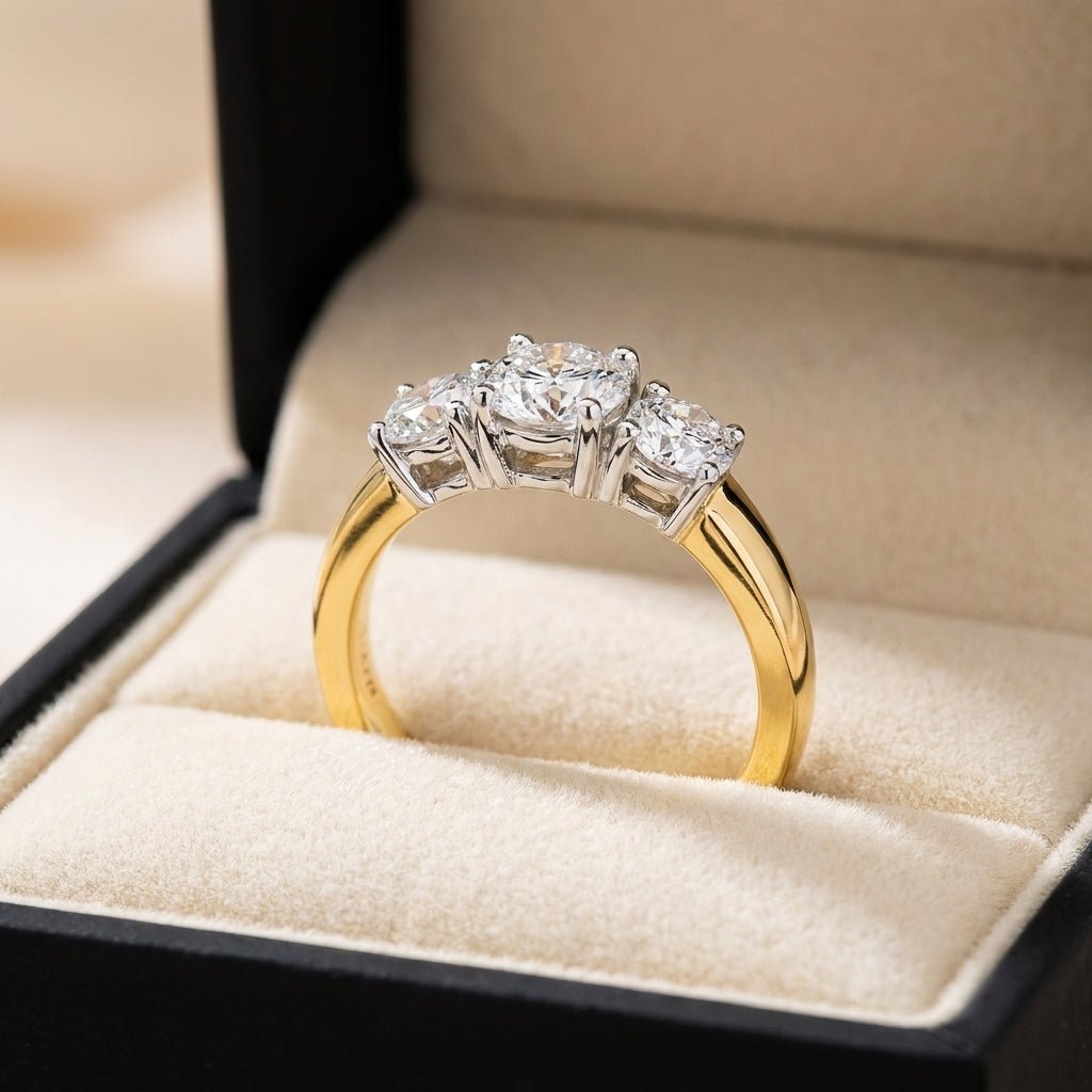 RM4229-100-0WLD Round solitaire engagement ring ring-in-box