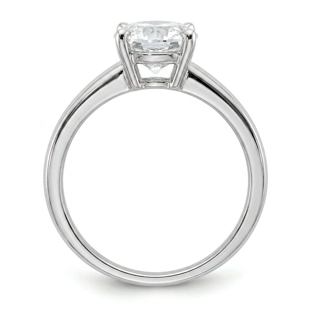 SOL-250R-0WLD Round solitaire engagement ring side-profile