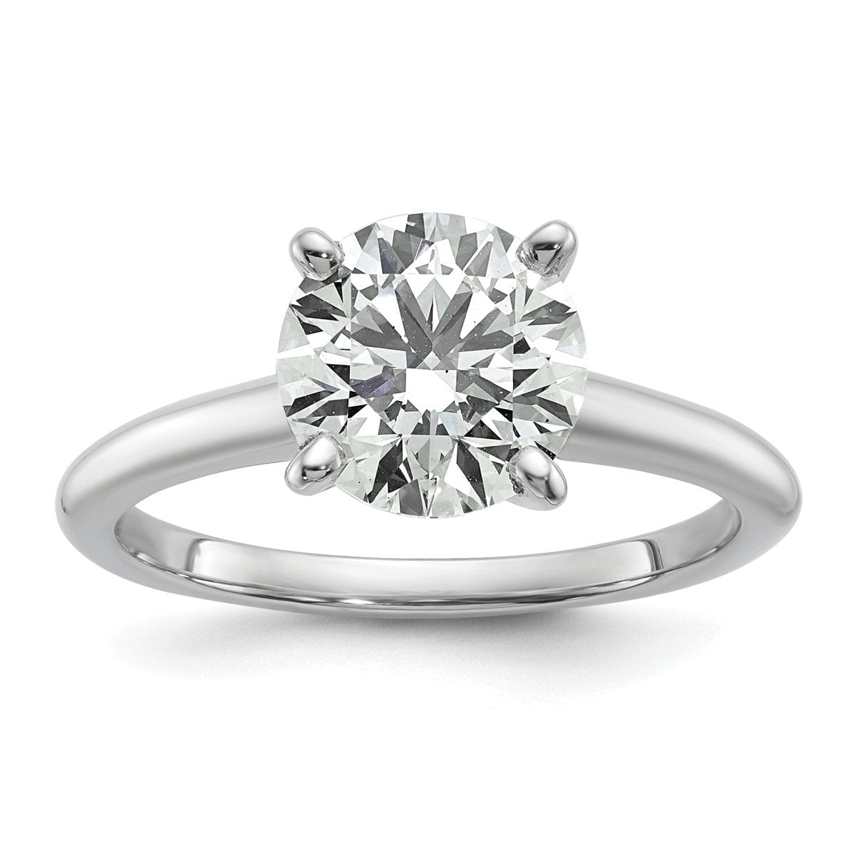 10kw 2ct Lab Grown Diamond VS+ F+ Round Comp Solitaire Eng Ring - authentic supplier studio photograph