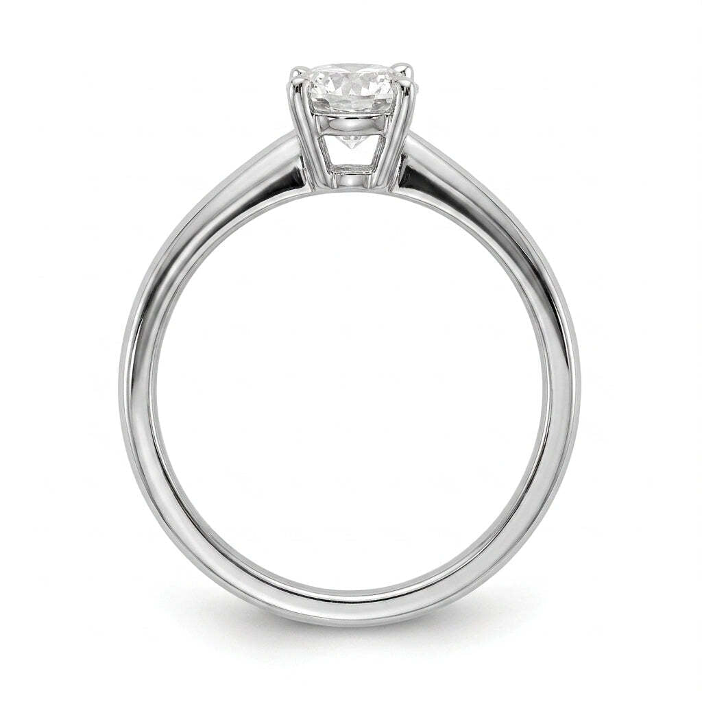 SOL-075R-0WLD Round solitaire engagement ring side-profile