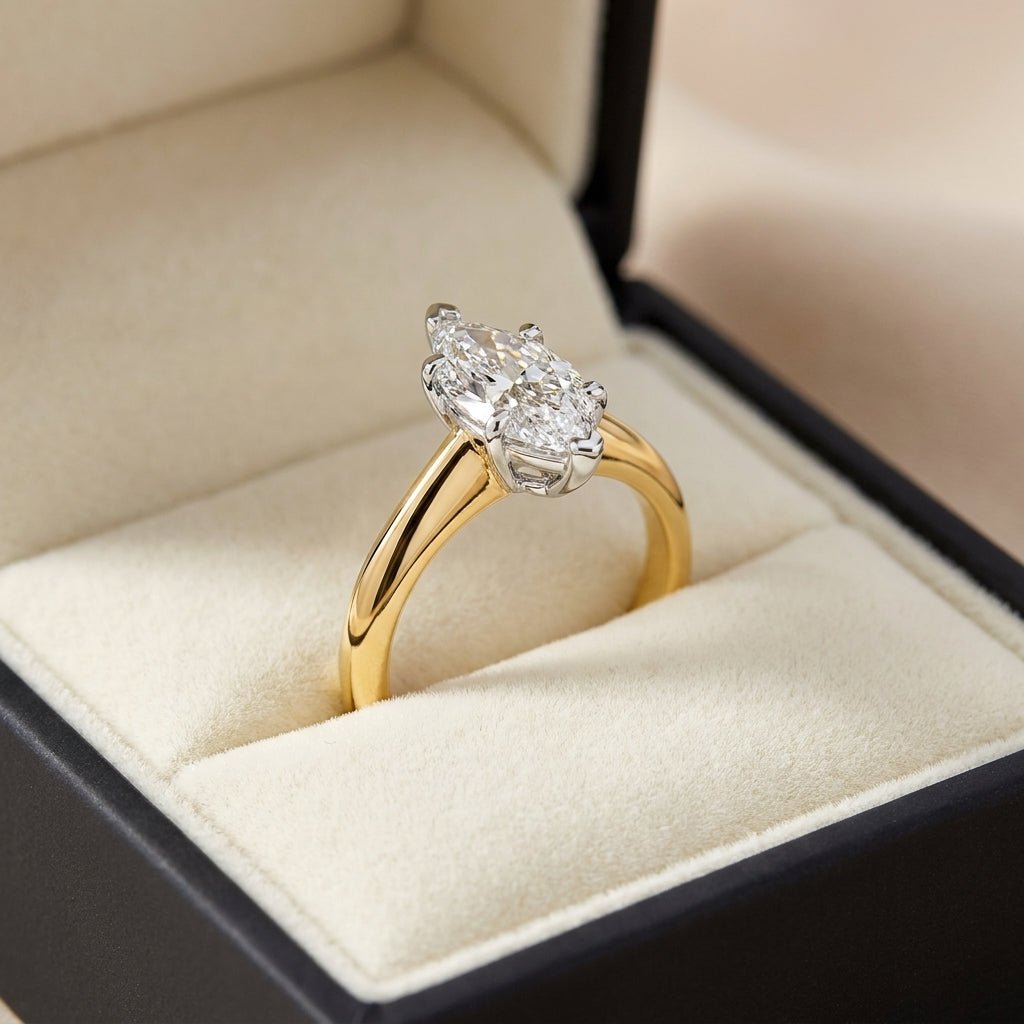 RM12603C-LD Round solitaire engagement ring ring-in-box