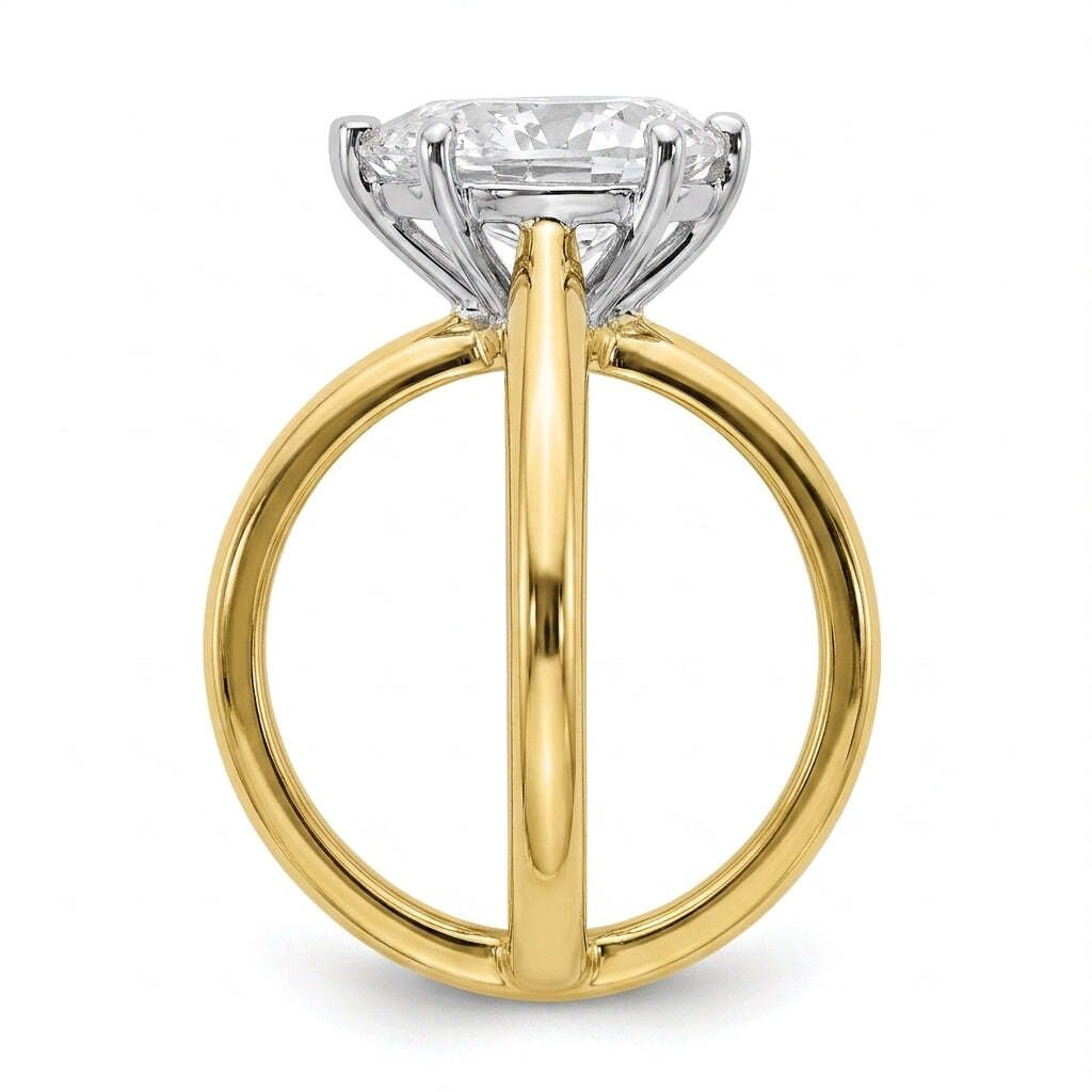 RM12569C-LD Round solitaire engagement ring side-profile