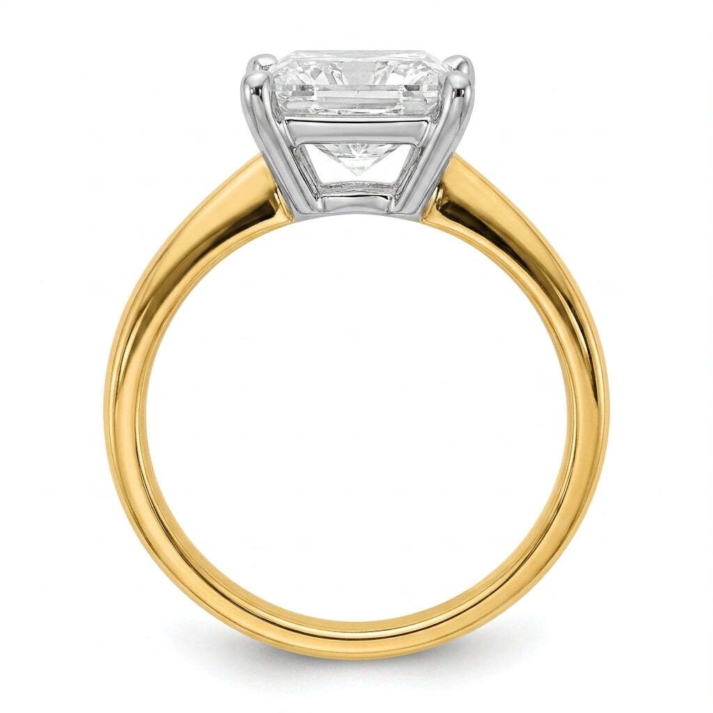 RM12610C-LD Round solitaire engagement ring side-profile