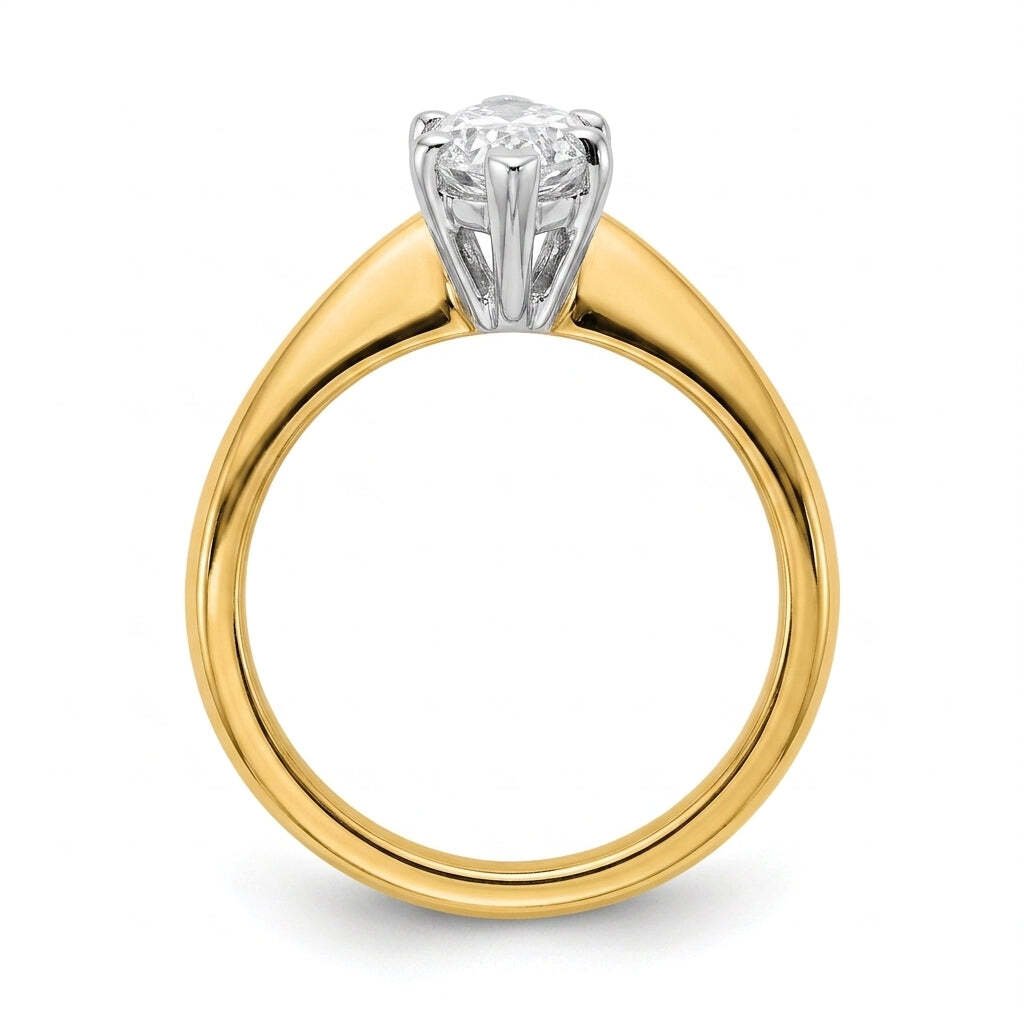 RM12603C-LD Round solitaire engagement ring side-profile