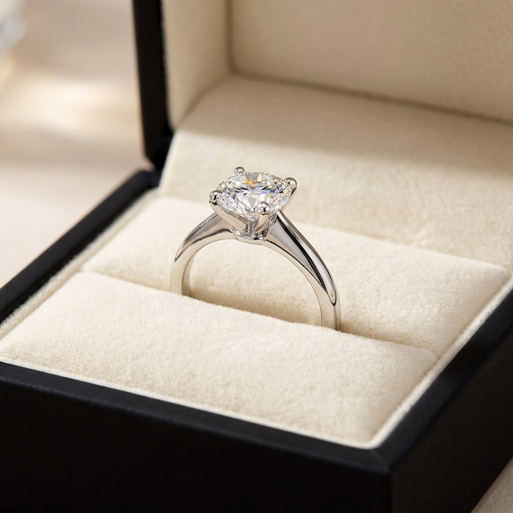 RM12596C-WLD round engagement ring in presentation box
