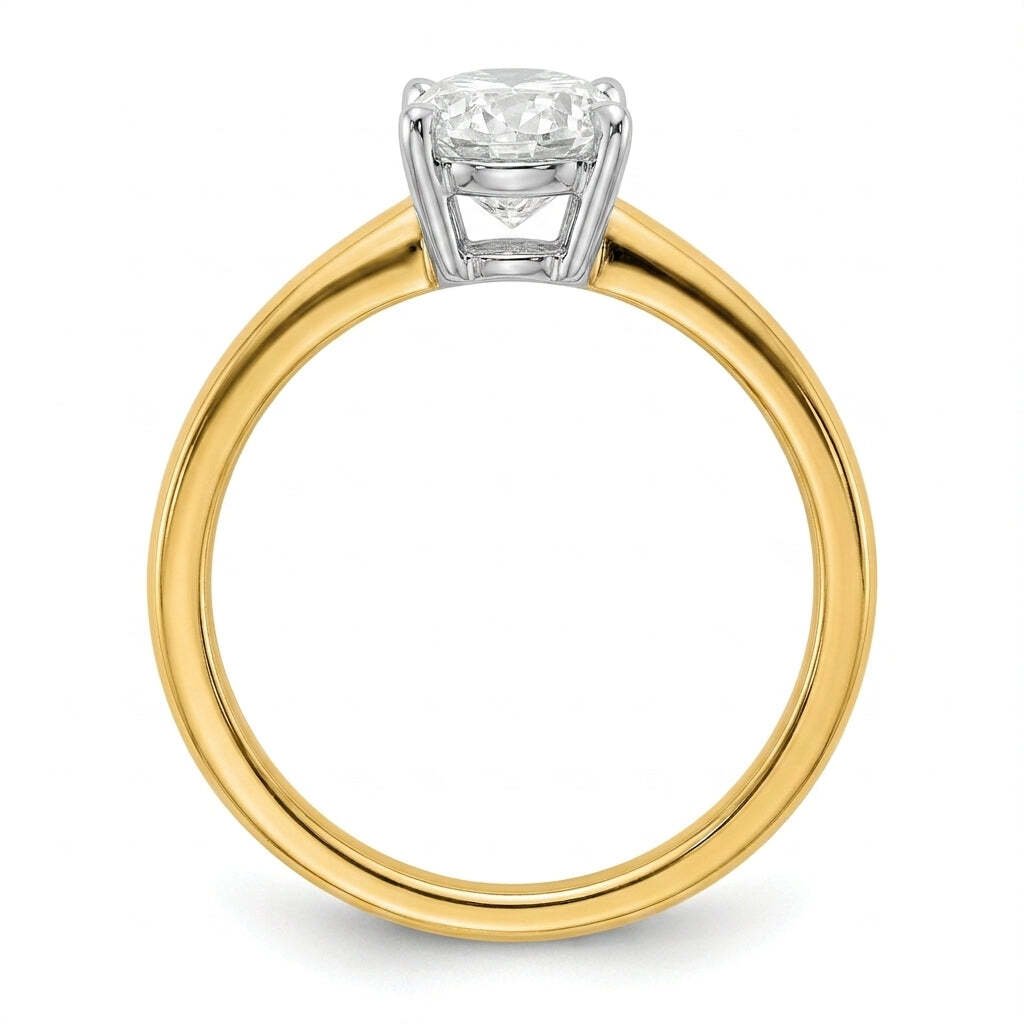 SOL-150O-0LD Oval solitaire engagement ring side-profile