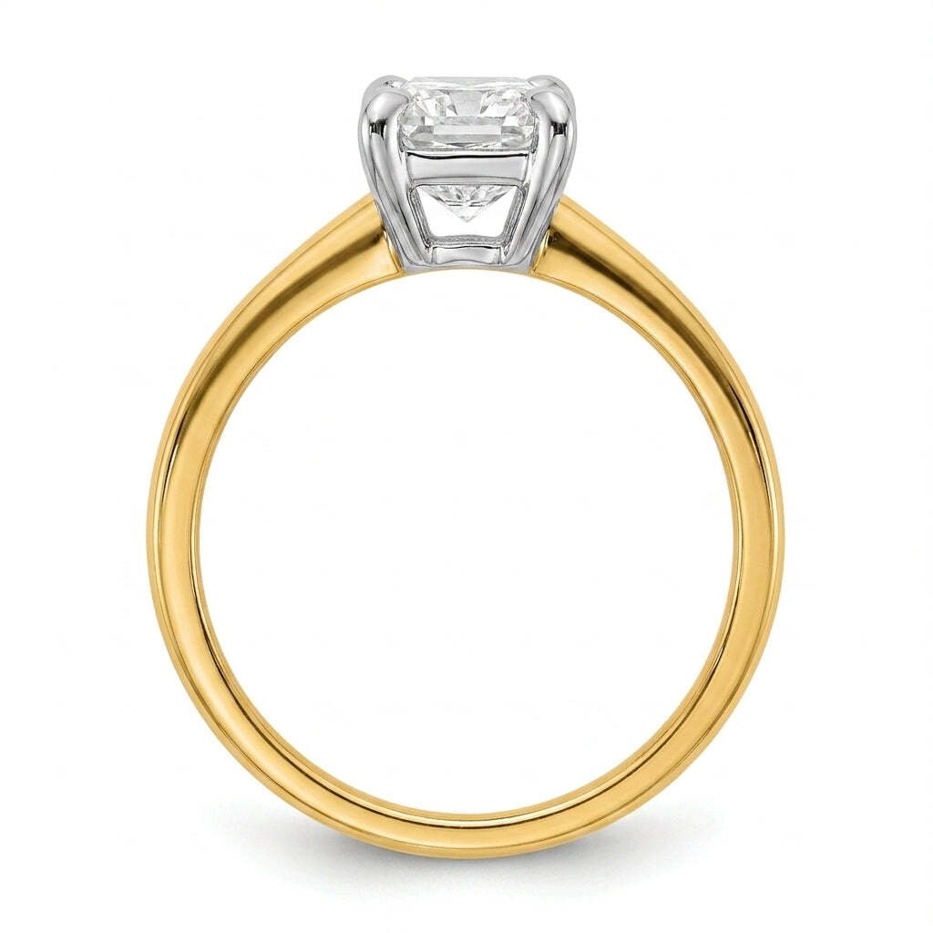 SOL-150RA-0LD Radiant solitaire engagement ring side-profile
