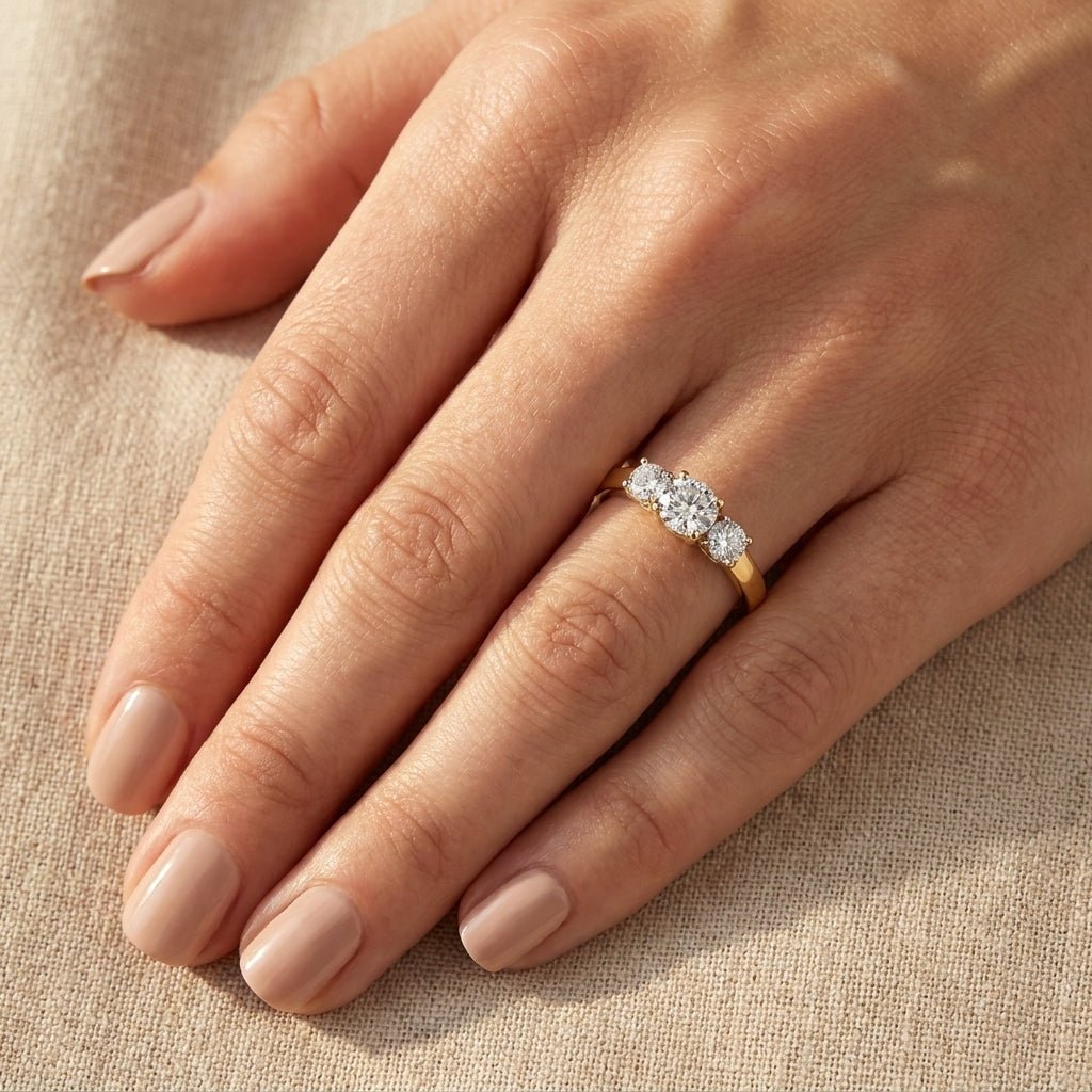 RM4229-150-0WLD Round solitaire engagement ring hand-model