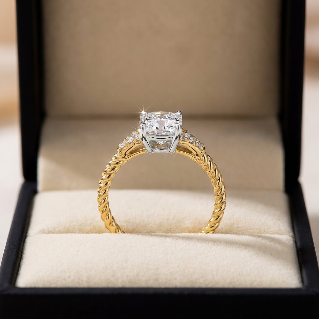 RM12987-150-LD Round solitaire engagement ring ring-in-box
