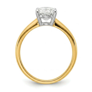 SOL-200O-0LD Oval solitaire engagement ring side-profile