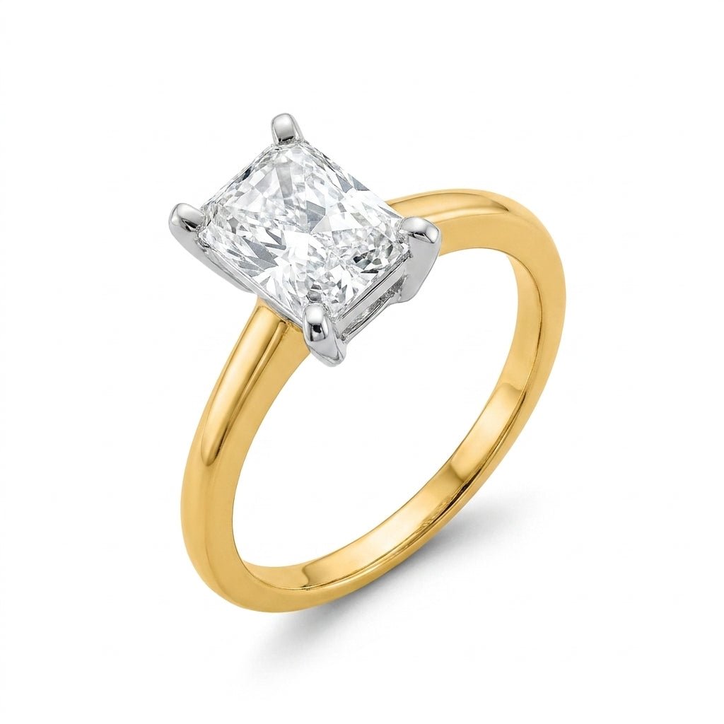 SOL-200RA-0LD Radiant solitaire engagement ring hero-beauty