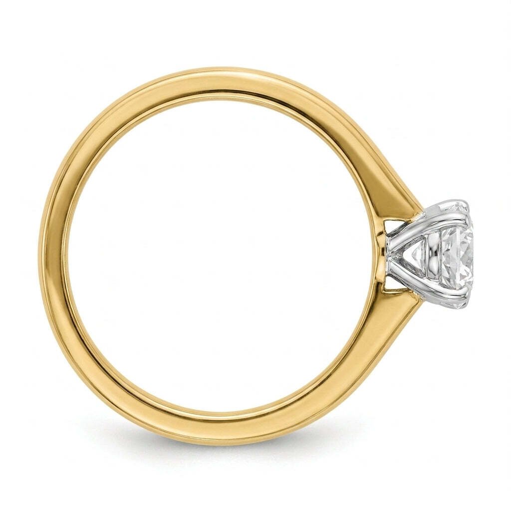 RM12841-200C-LD Round 4-prong solitaire engagement ring side-profile