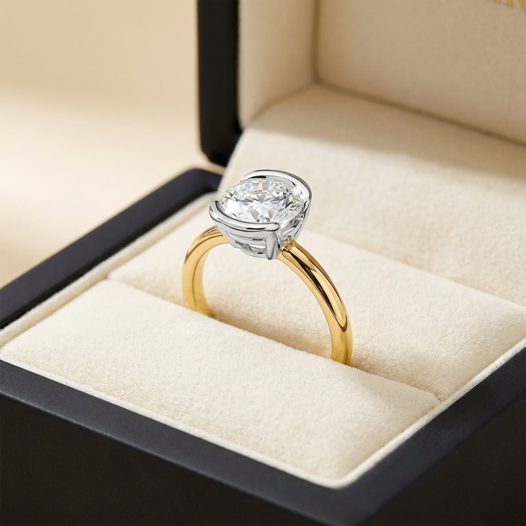 RM12972-200-LD Round half-bezel engagement ring ring-in-box