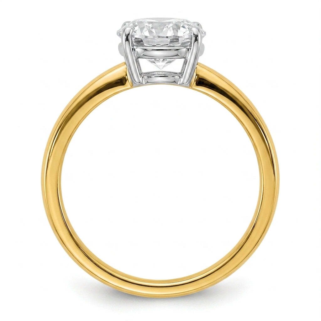 RM12972-200-LD Round half-bezel engagement ring side-profile