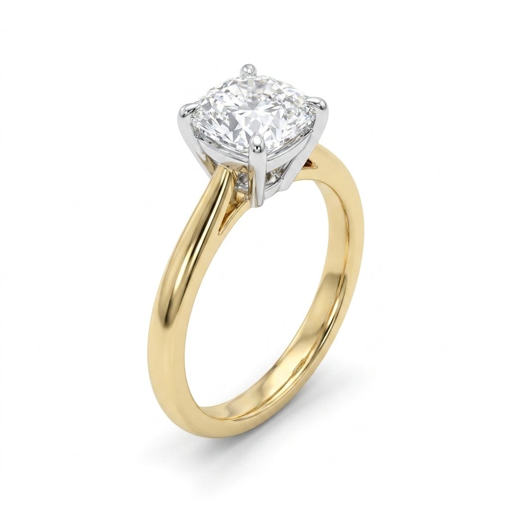 RM12842-250C Cushion solitaire engagement ring hero-beauty