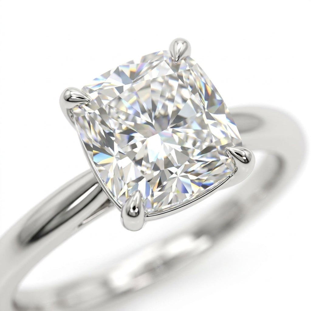 RM12844-250C-WLD Cushion solitaire engagement ring macro-sparkle