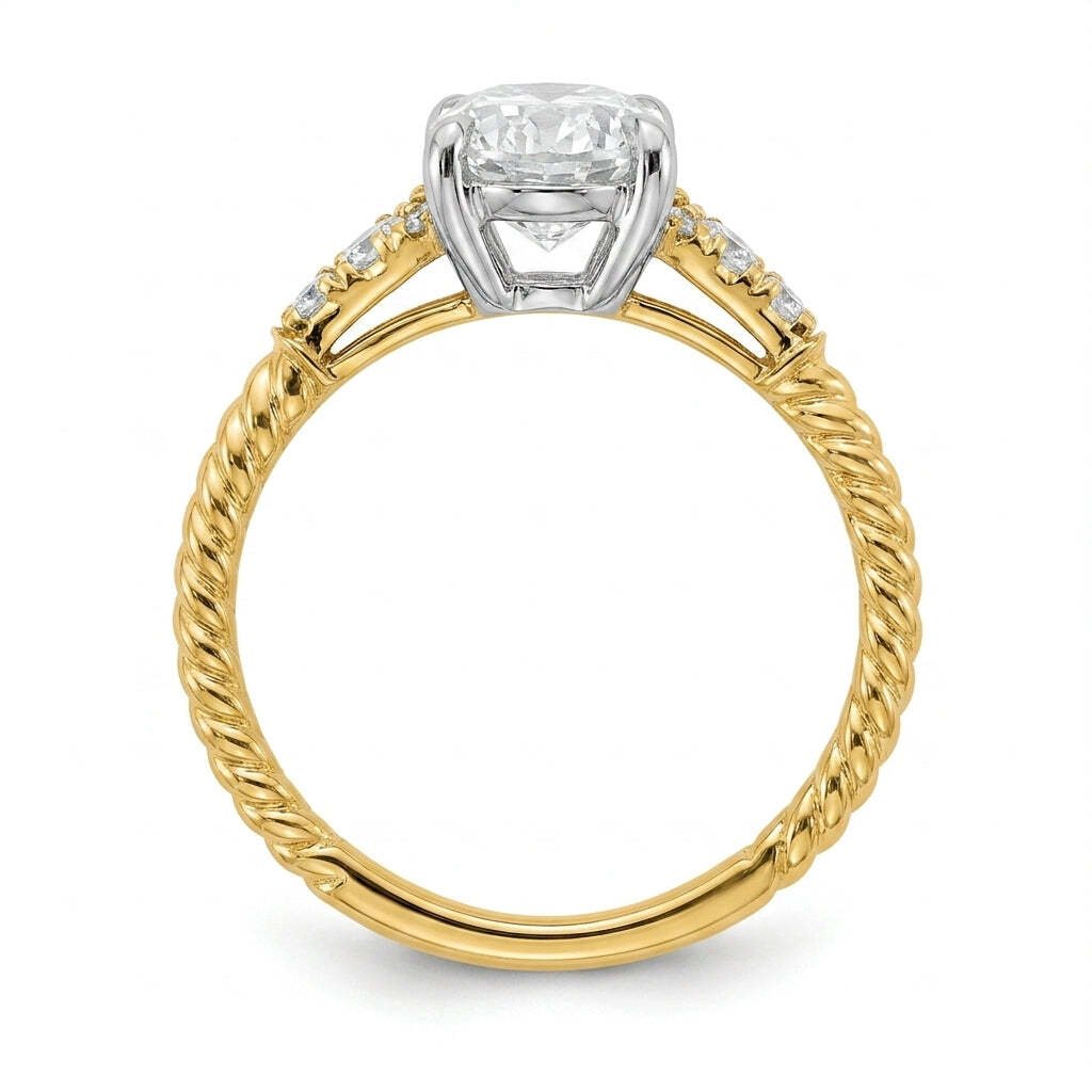 RM12986-250-LD Round solitaire engagement ring side-profile