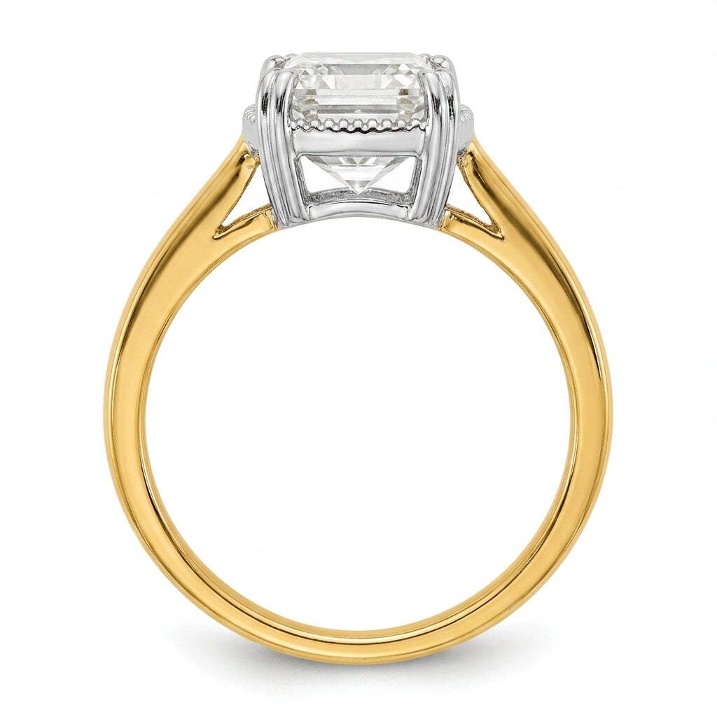 RM12981-250-LD Round solitaire engagement ring side-profile