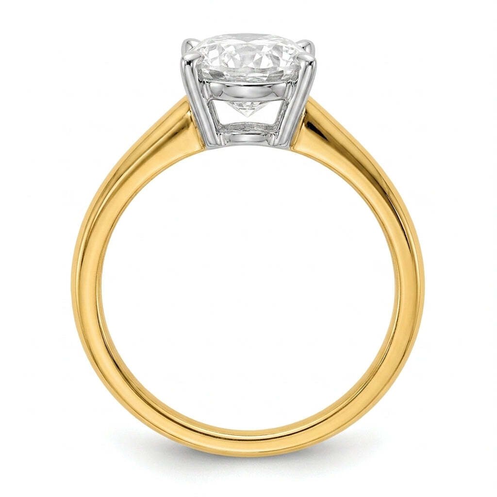 SOL-300O-0LD Oval solitaire engagement ring side-profile