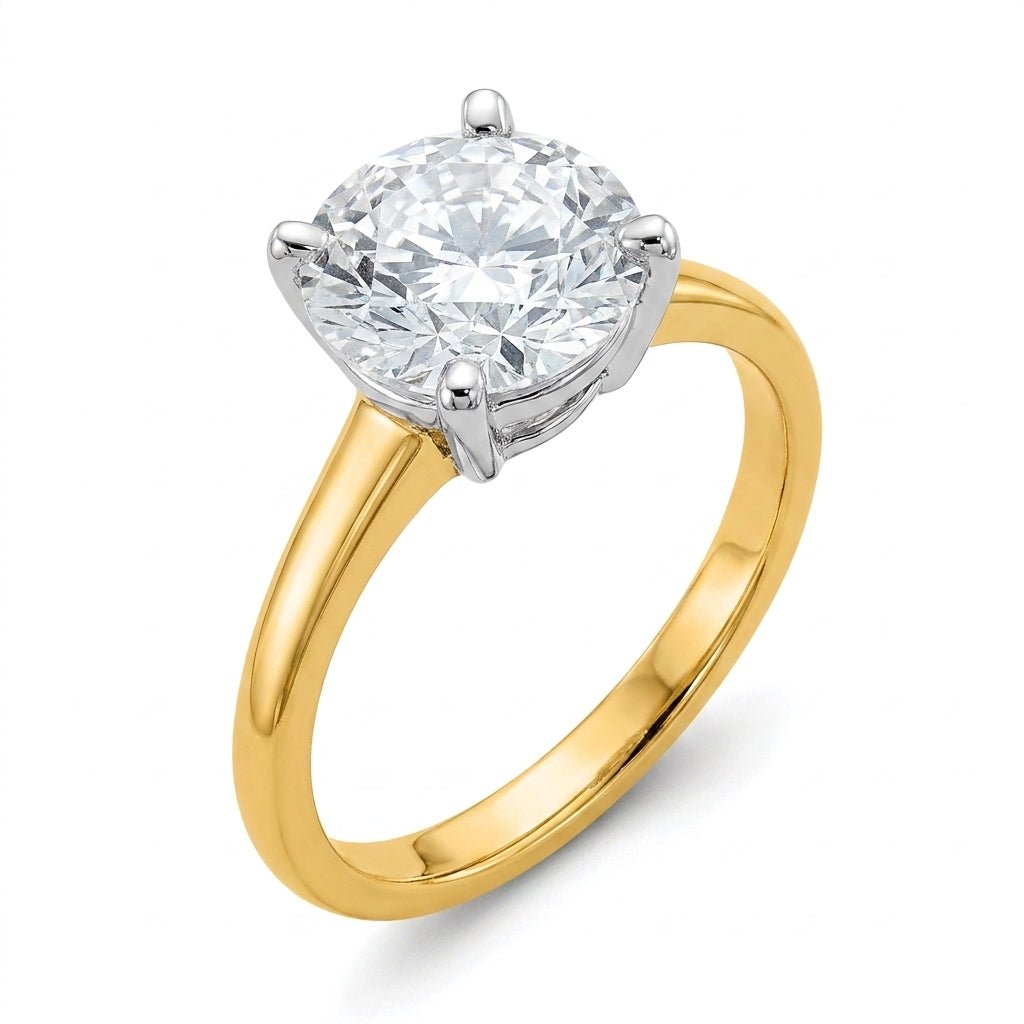 SOL-300R-0LD Round solitaire engagement ring hero-beauty