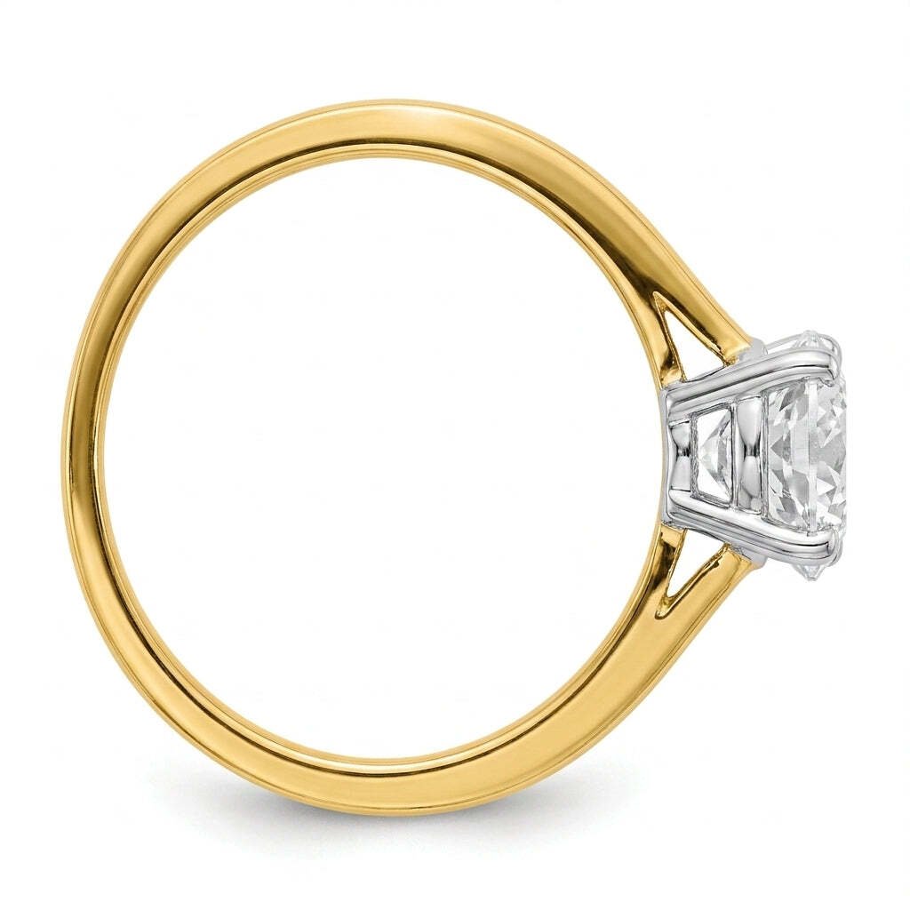 RM12989-300-LD Round solitaire engagement ring side-profile