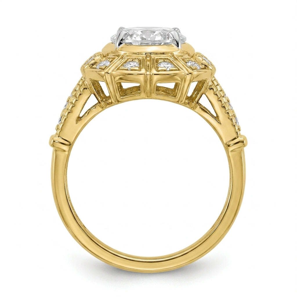 RM12990-300-LD Round solitaire engagement ring side-profile