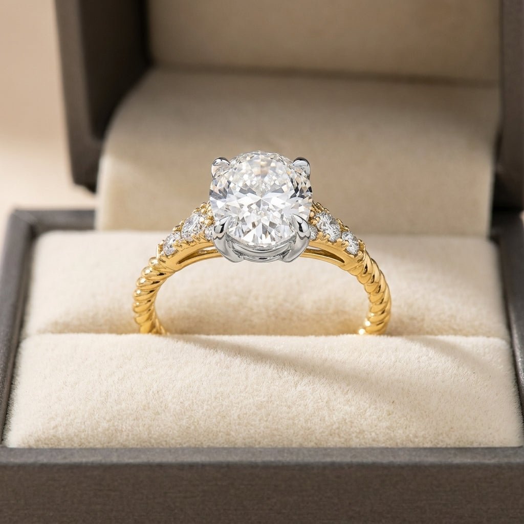 RM12986-300-LD Round solitaire engagement ring ring-in-box