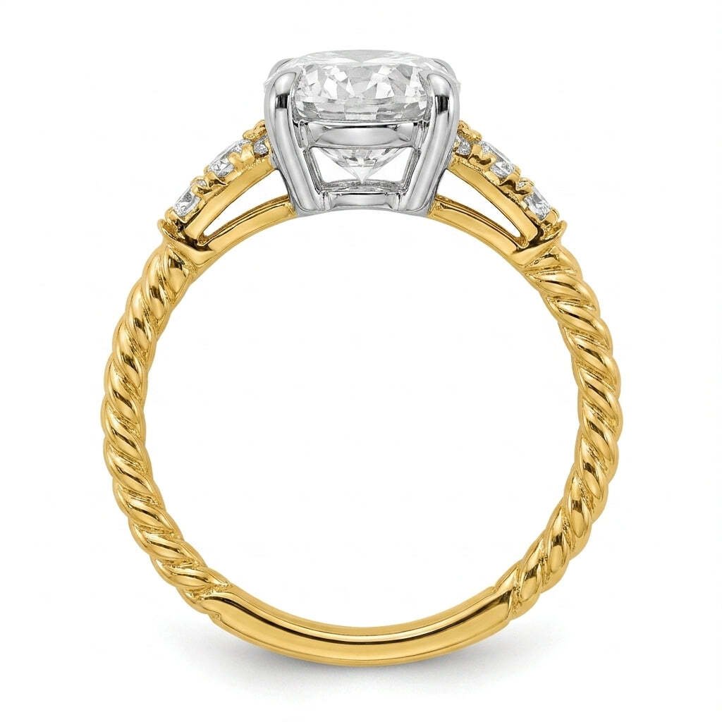 RM12986-300-LD Round solitaire engagement ring side-profile