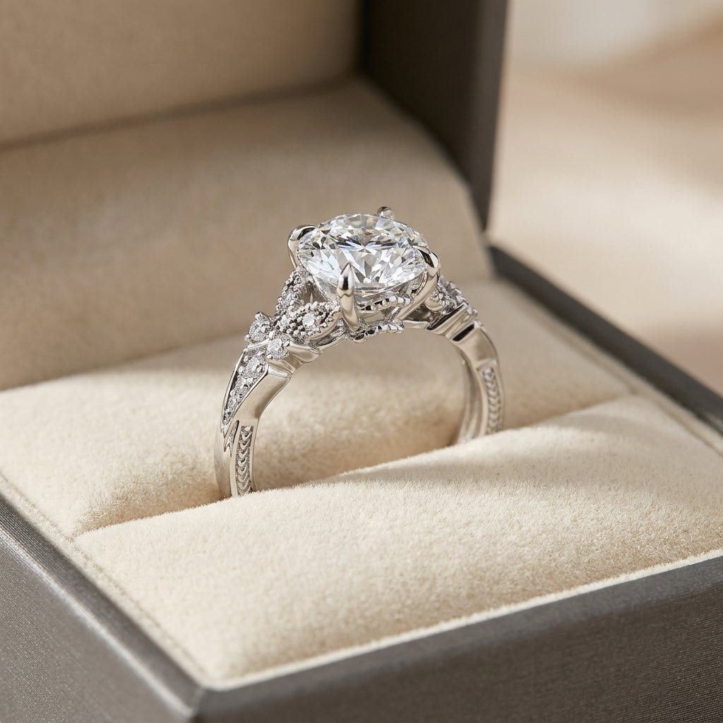 RM12984-300-WLD Round solitaire engagement ring ring-in-box