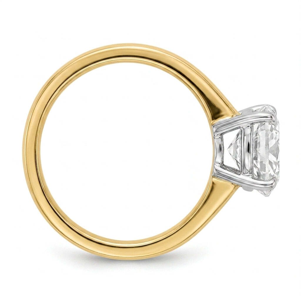 RM12843-350C-LD Cushion solitaire engagement ring side-profile
